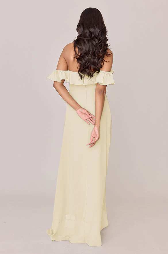 Scarlet Chiffon Dress | Made To Order - Image 148