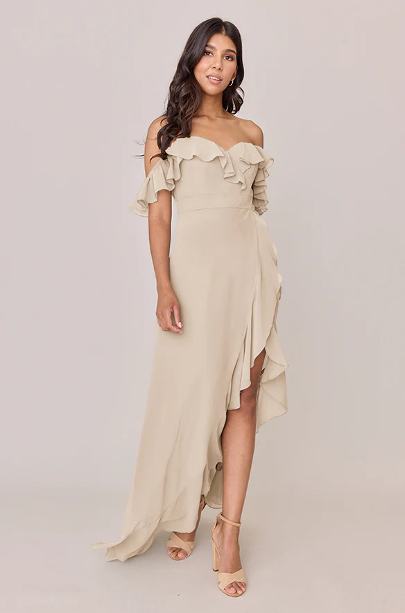 Scarlet Chiffon Dress | Made To Order - Image 18