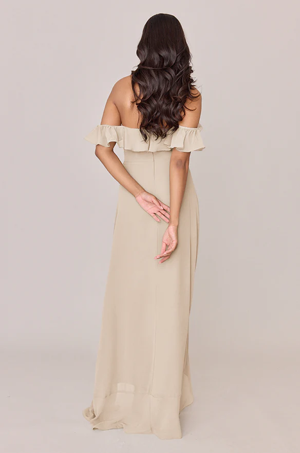 Scarlet Chiffon Dress | Made To Order - Image 19