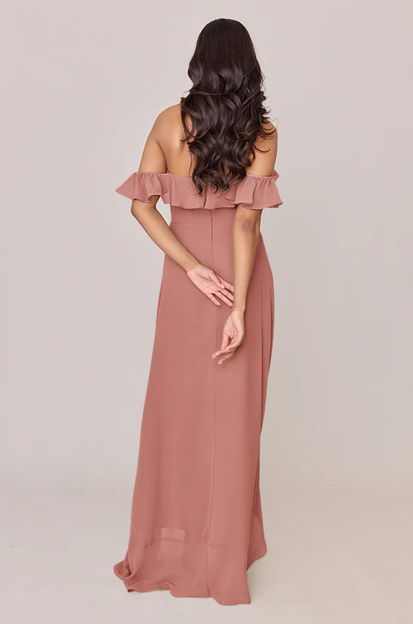 Scarlet Chiffon Dress | Made To Order - Image 29