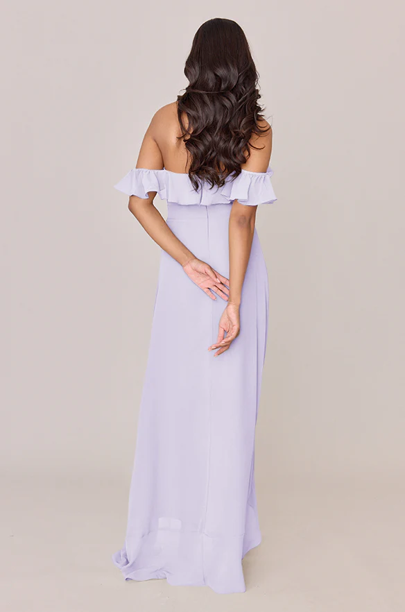 Scarlet Chiffon Dress | Made To Order - Image 47
