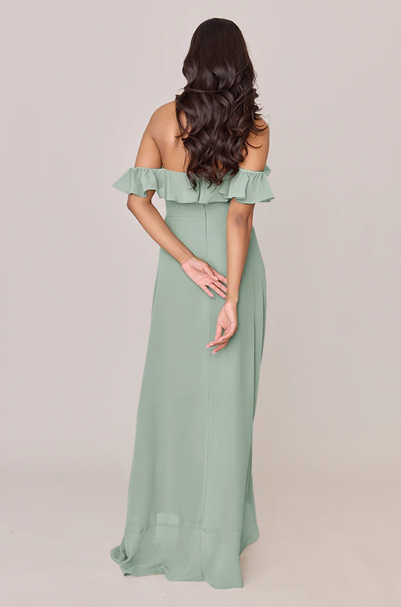Scarlet Chiffon Dress | Made To Order - Image 83