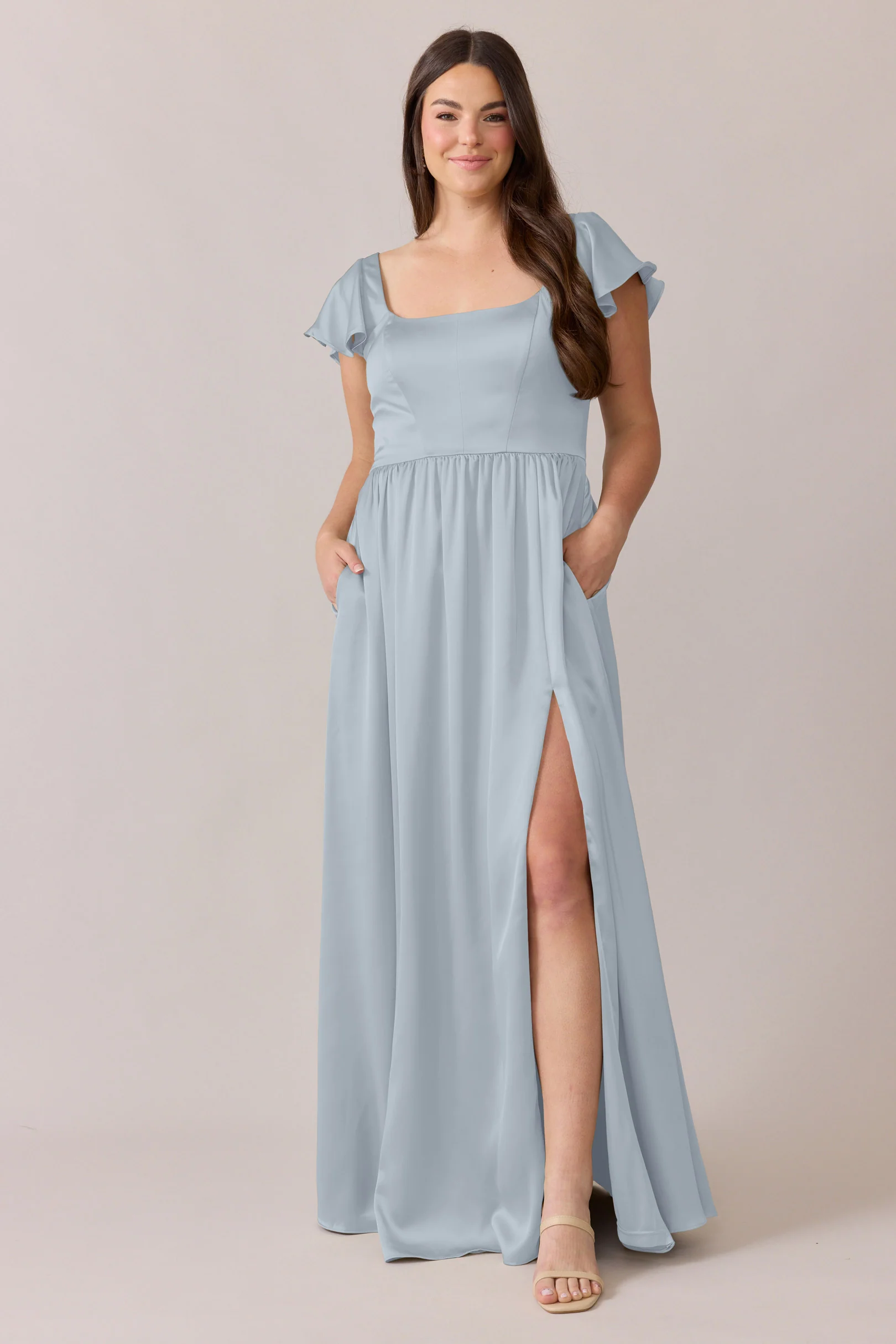 Selma Satin Dress | Made To Order - Image 65