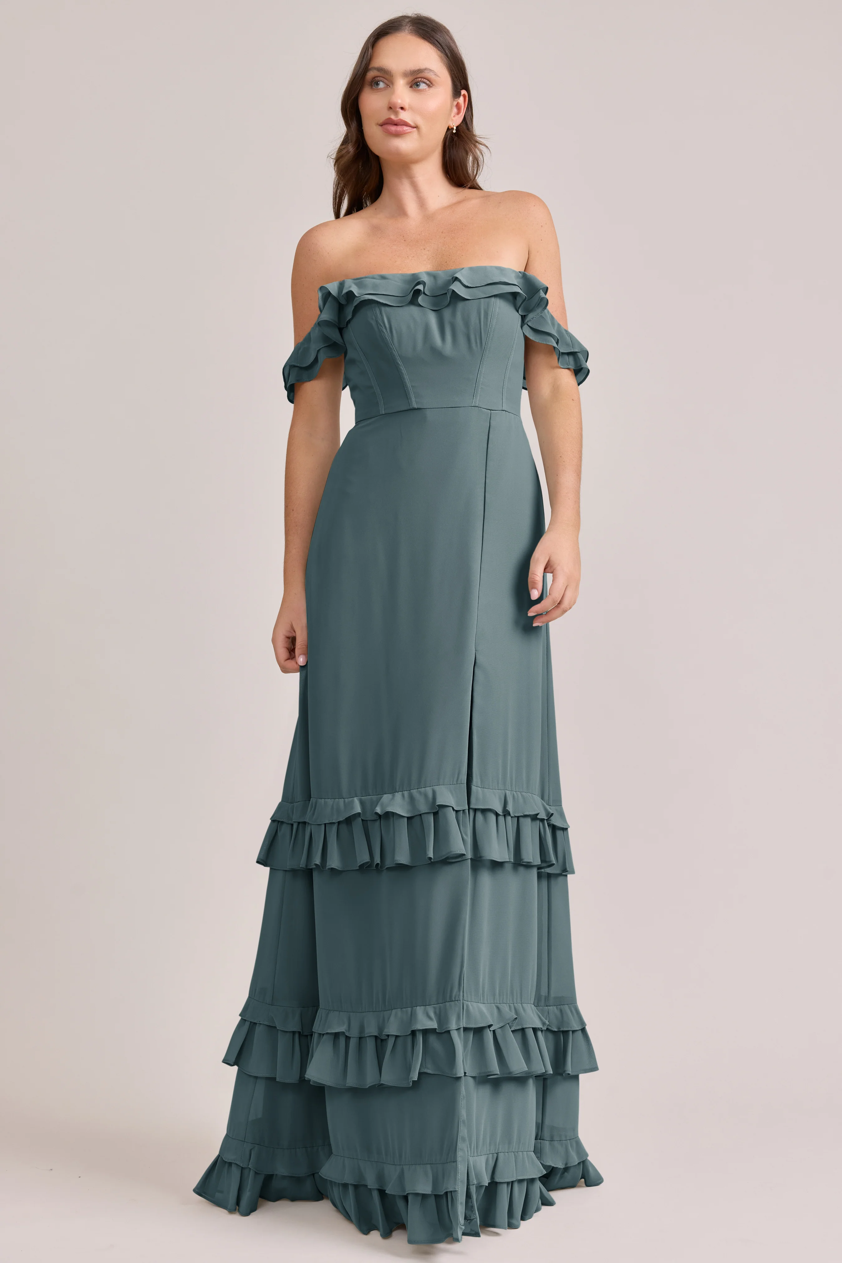 Shea Chiffon Dress | Made To Order - Image 43