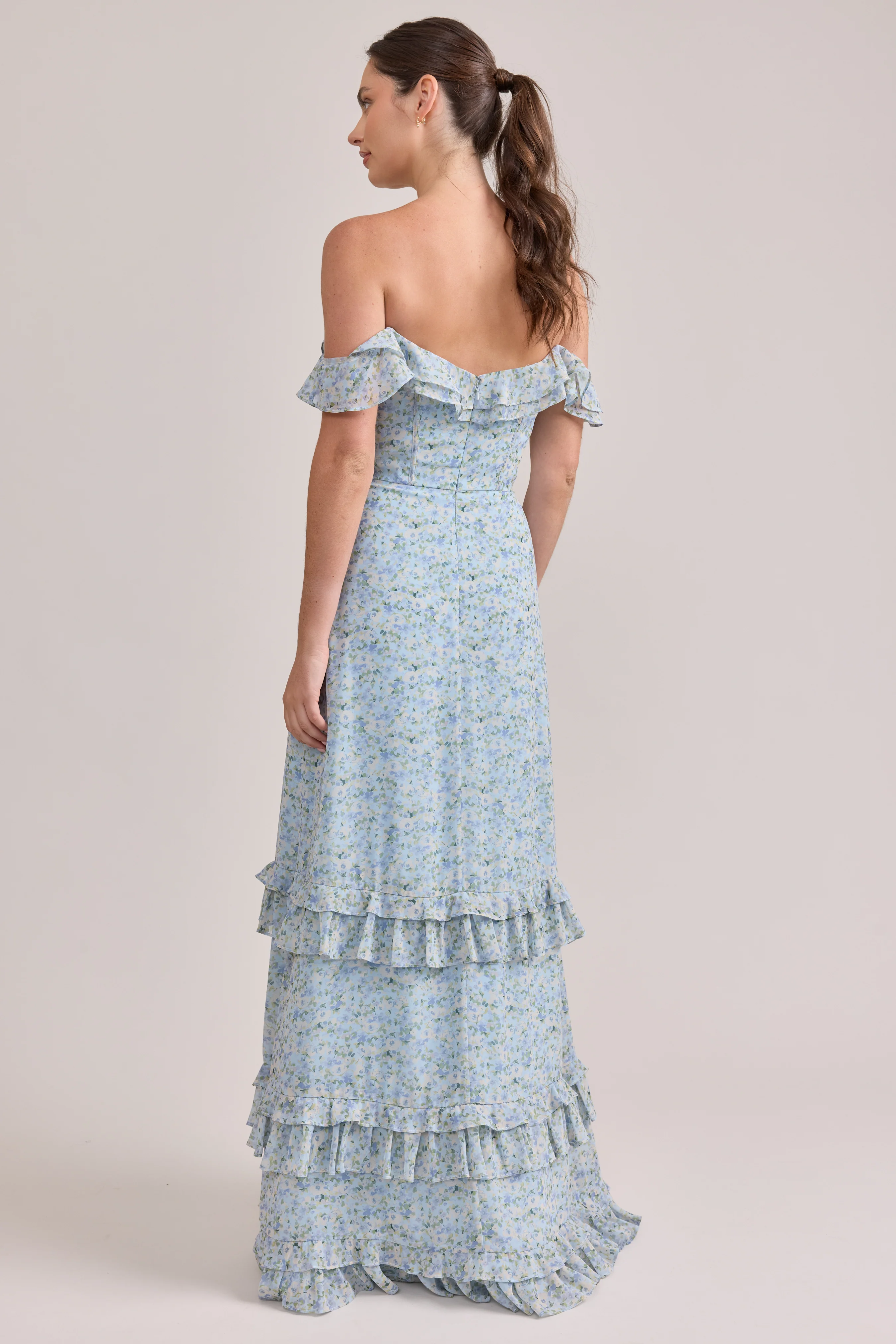 Shea Chiffon Floral Print Dress | Made To Order - Image 10