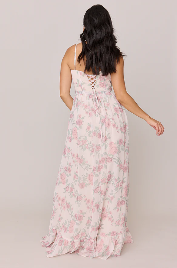 Shylah Chiffon Floral Print Dress | Made To Order - Image 10