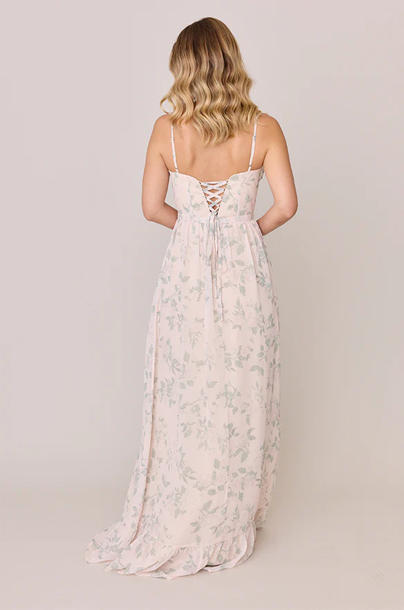 Shylah Chiffon Floral Print Dress | Made To Order - Image 12