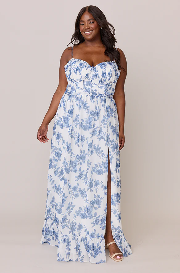 Shylah Chiffon Floral Print Dress | Made To Order - Image 13