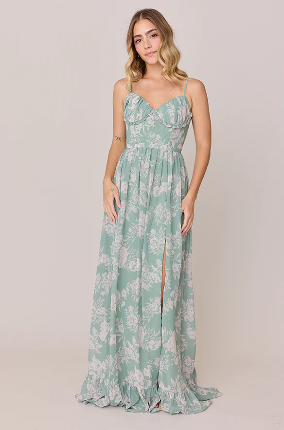 Shylah Chiffon Floral Print Dress | Made To Order - Image 18