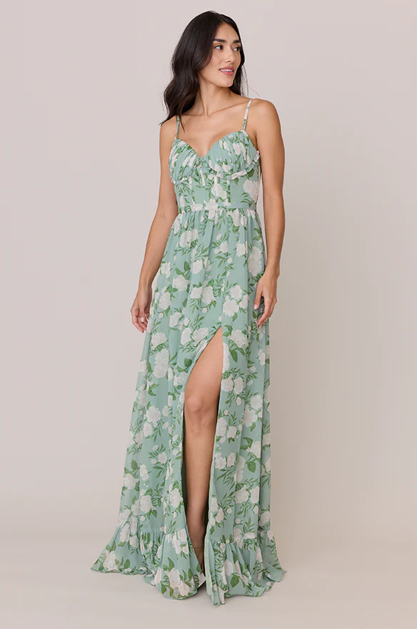 Shylah Chiffon Floral Print Dress | Made To Order - Image 23