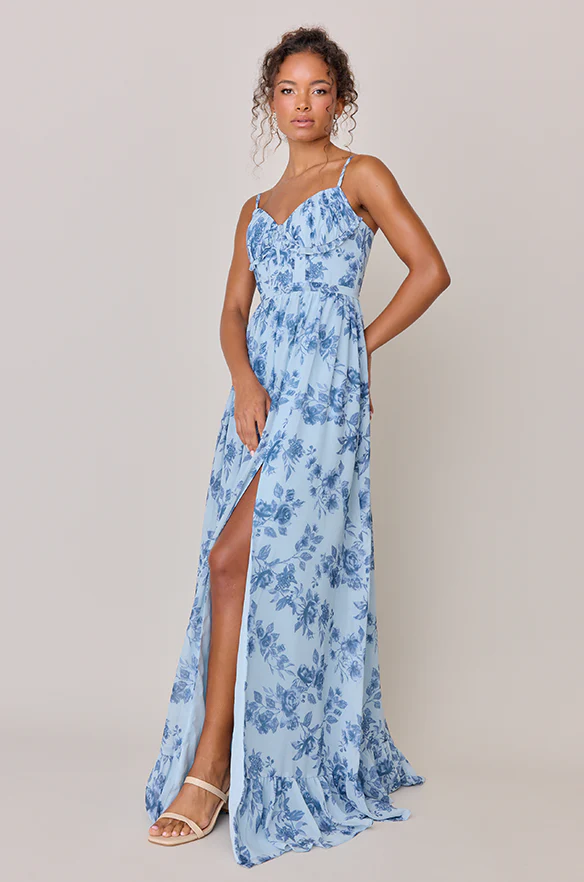 Shylah Chiffon Floral Print Dress | Made To Order - Image 25