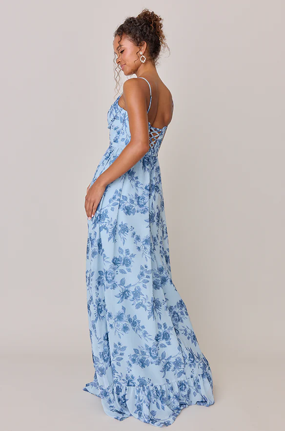 Shylah Chiffon Floral Print Dress | Made To Order - Image 26