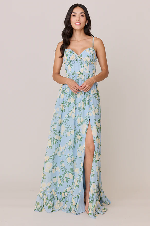 Shylah Chiffon Floral Print Dress | Made To Order - Image 27