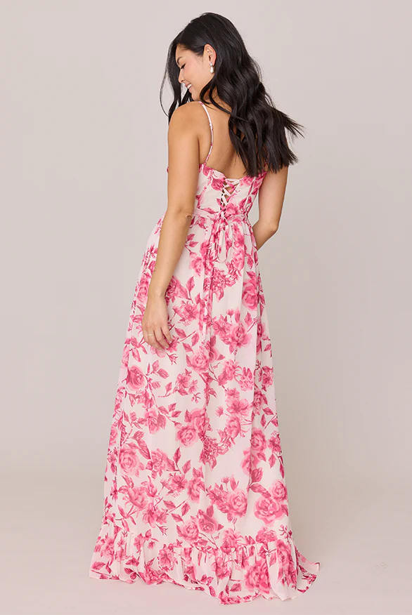 Shylah Chiffon Floral Print Dress | Made To Order - Image 33