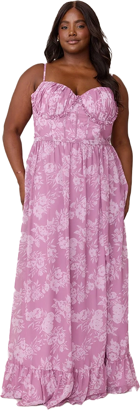 Shylah Chiffon Floral Print Dress | Made To Order - Image 43