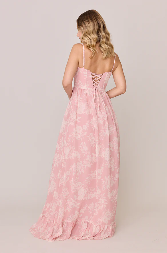 Shylah Chiffon Floral Print Dress | Made To Order - Image 8