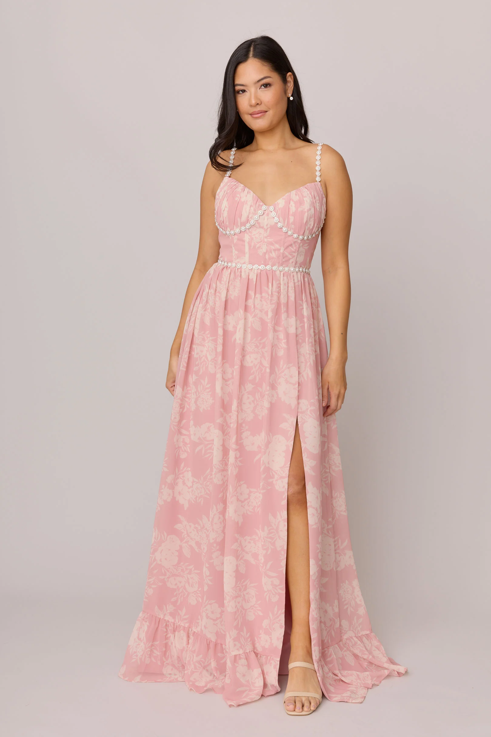 Shylah Luxe Chiffon Floral Print Dress | Made To Order - Image 12