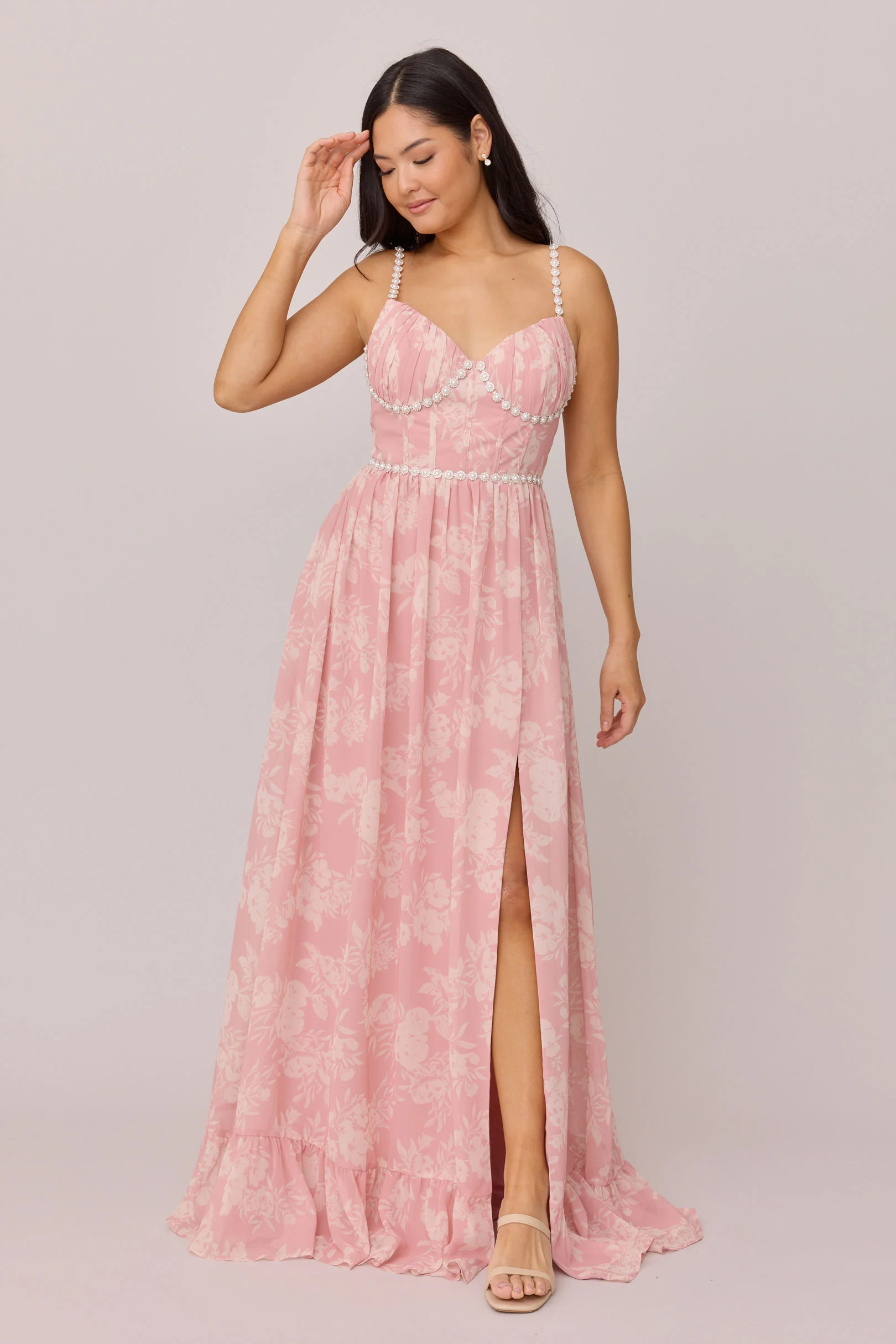Shylah Luxe Chiffon Floral Print Dress | Made To Order - Image 14