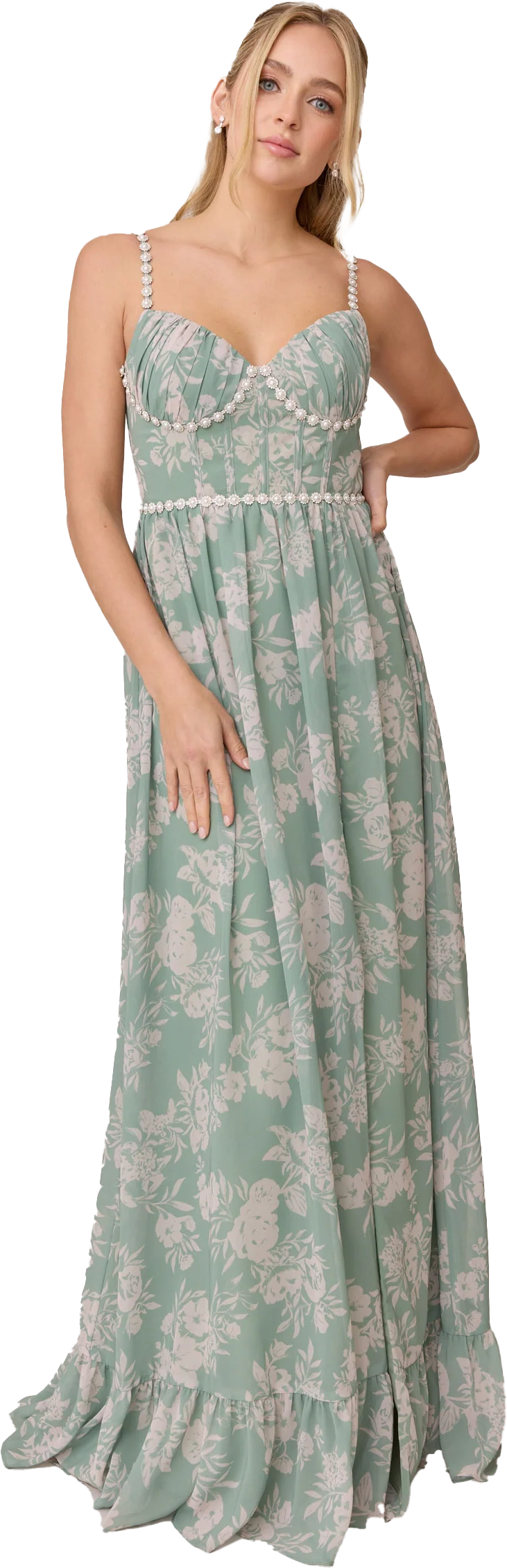 Shylah Luxe Chiffon Floral Print Dress | Made To Order - Image 30