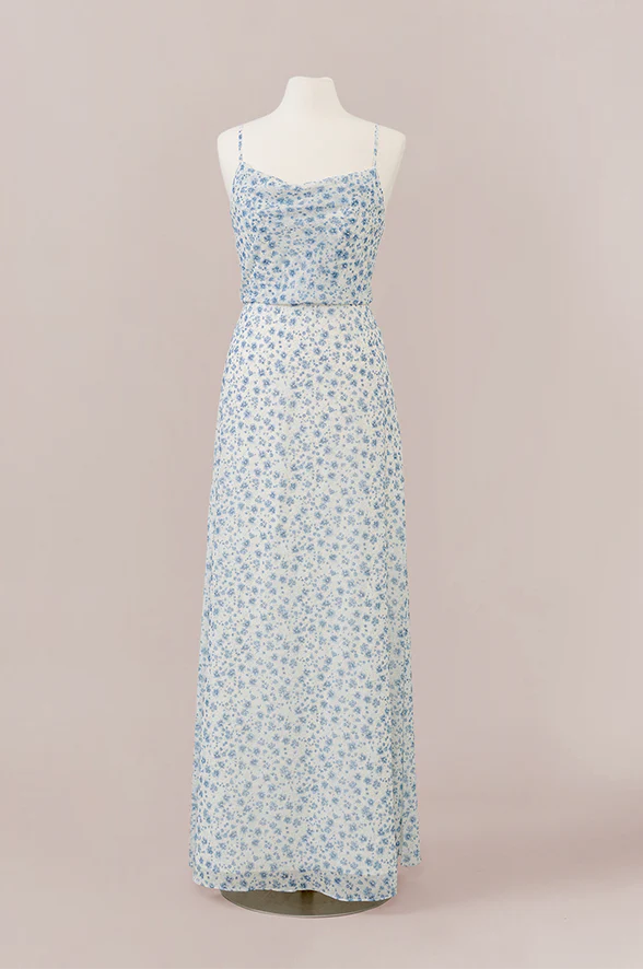 Skye Chiffon Floral Print Dress | Made To Order - Image 12