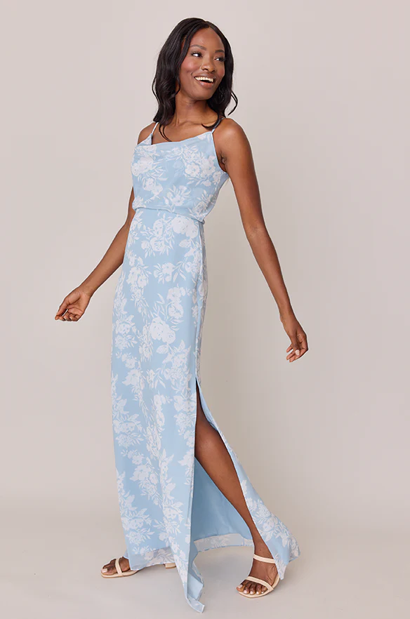 Skye Chiffon Floral Print Dress | Made To Order - Image 20