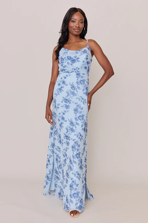 Skye Chiffon Floral Print Dress | Made To Order - Image 22