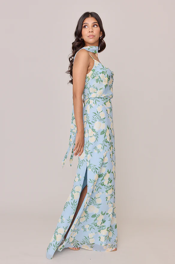 Skye Chiffon Floral Print Dress | Made To Order - Image 24