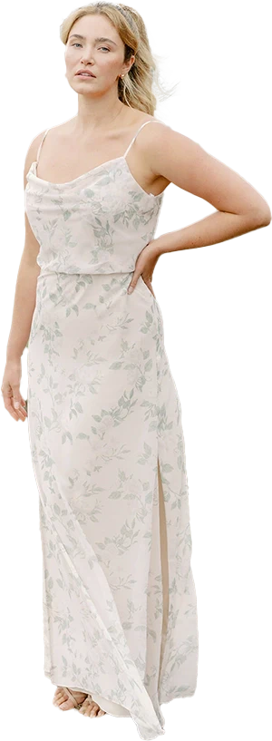 Skye Chiffon Floral Print Dress | Made To Order - Image 28