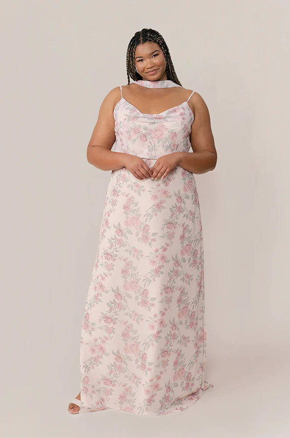 Skye Chiffon Floral Print Dress | Made To Order - Image 6