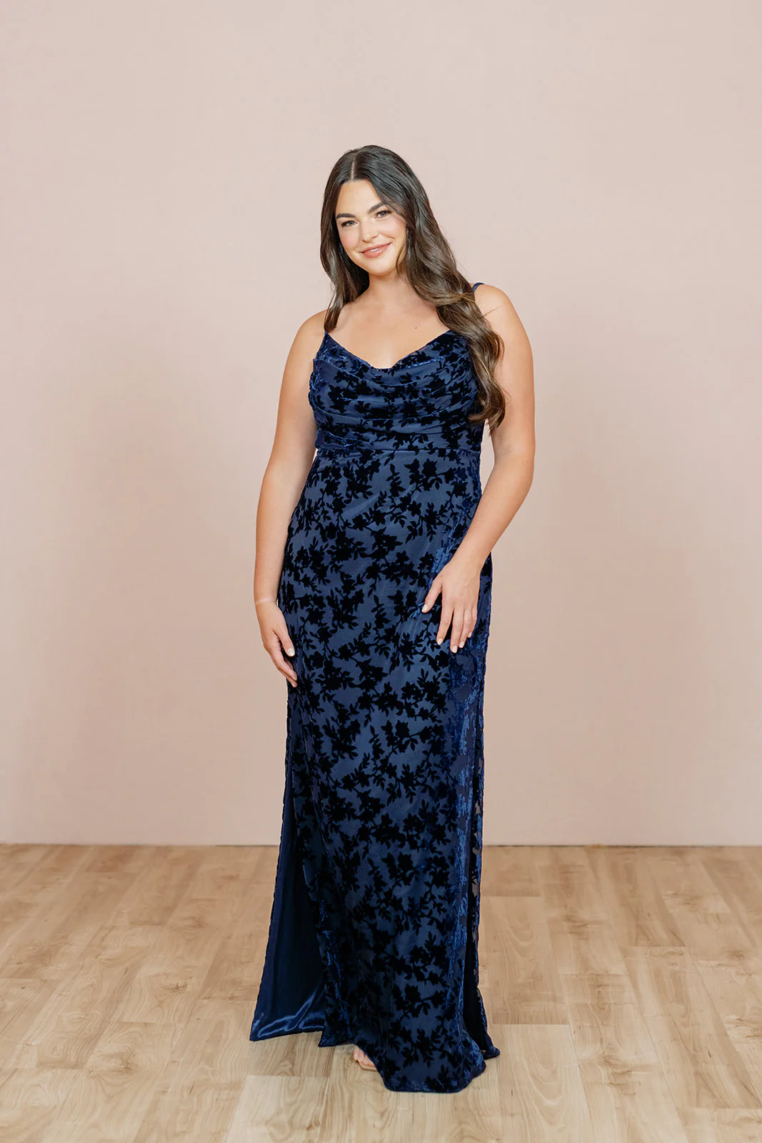 Skye Floral Burnout Velvet Dress | Made To Order - Image 16