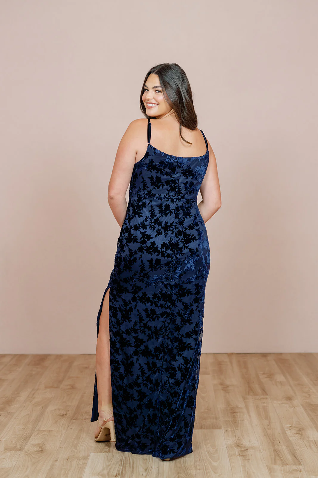 Skye Floral Burnout Velvet Dress | Made To Order - Image 17