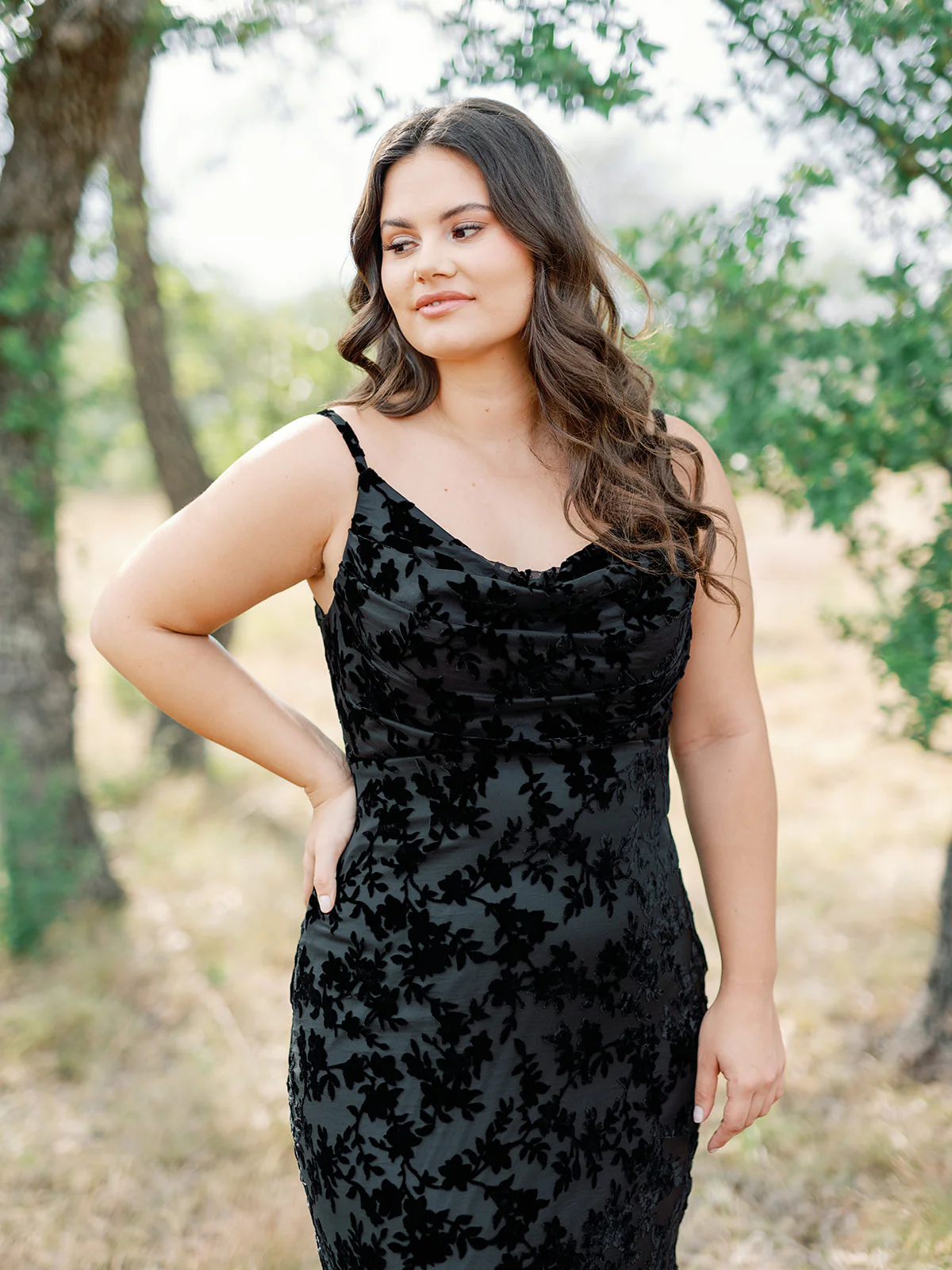 Skye Floral Burnout Velvet Dress | Made To Order - Image 6