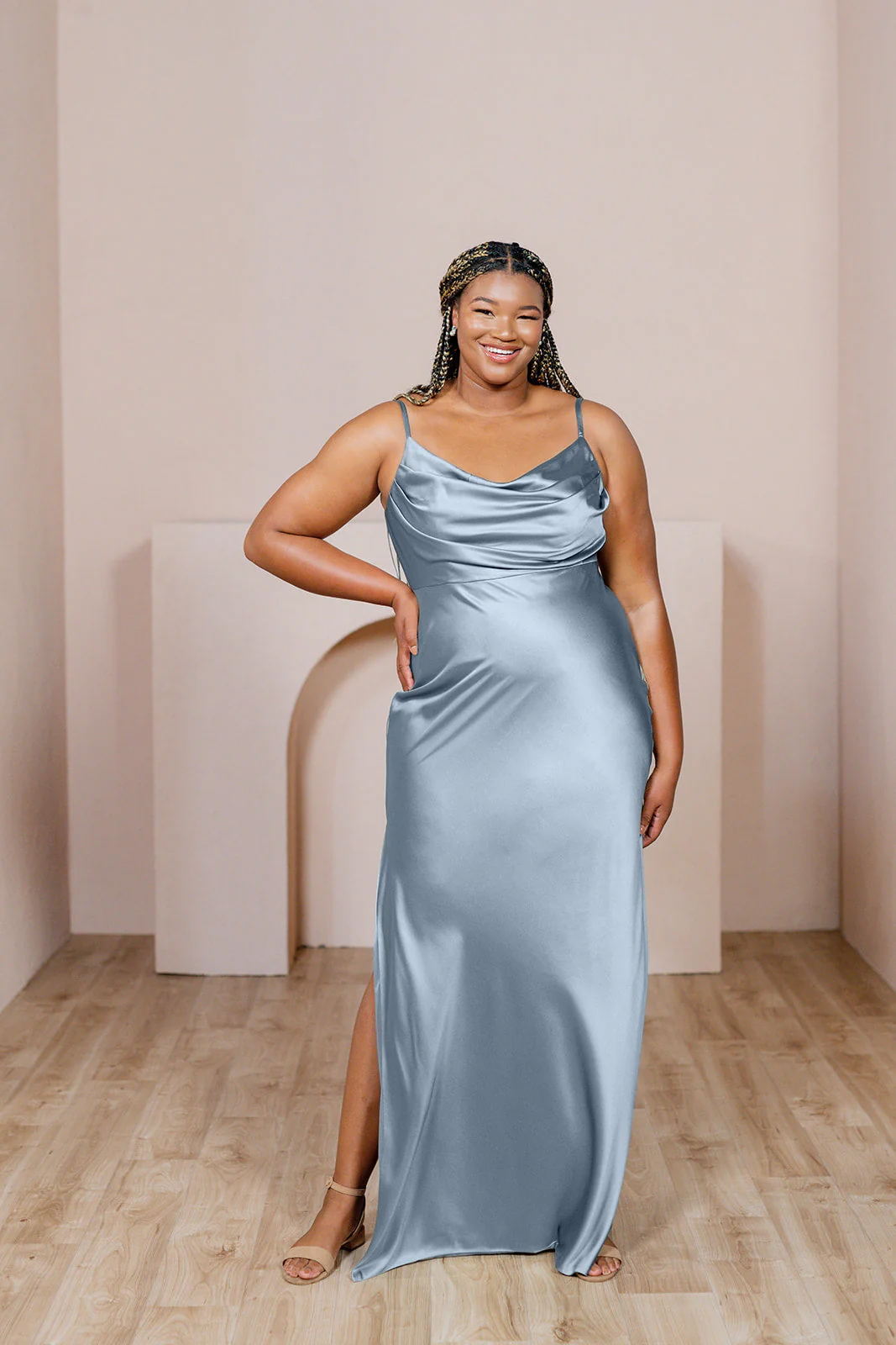Skye Satin Dress | Made To Order - Image 243