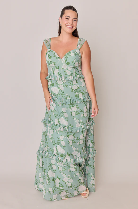 Sloane Chiffon Floral Print Dress | Made To Order - Image 17