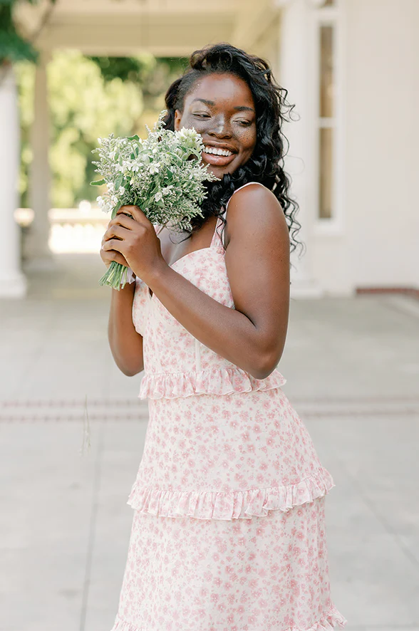 Sloane Chiffon Floral Print Dress | Made To Order - Image 33