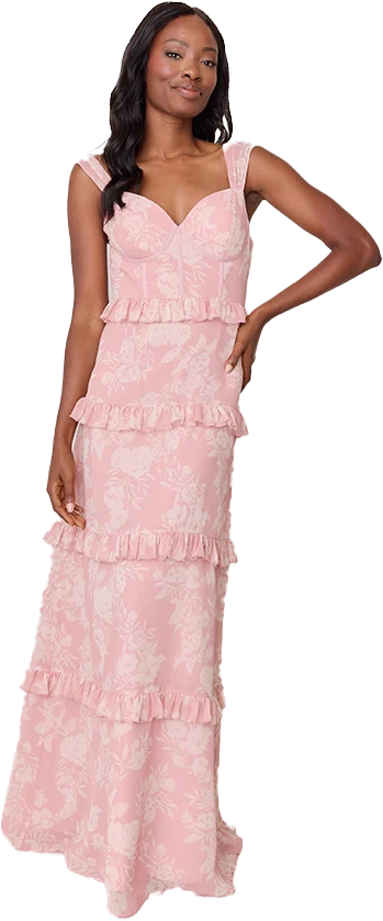 Sloane Chiffon Floral Print Dress | Made To Order - Image 38