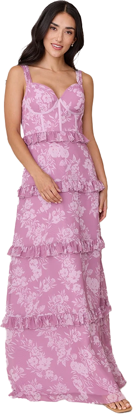 Sloane Chiffon Floral Print Dress | Made To Order - Image 41
