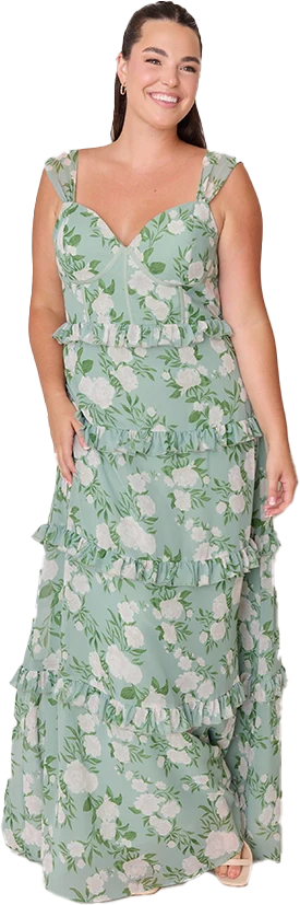 Sloane Chiffon Floral Print Dress | Made To Order - Image 43