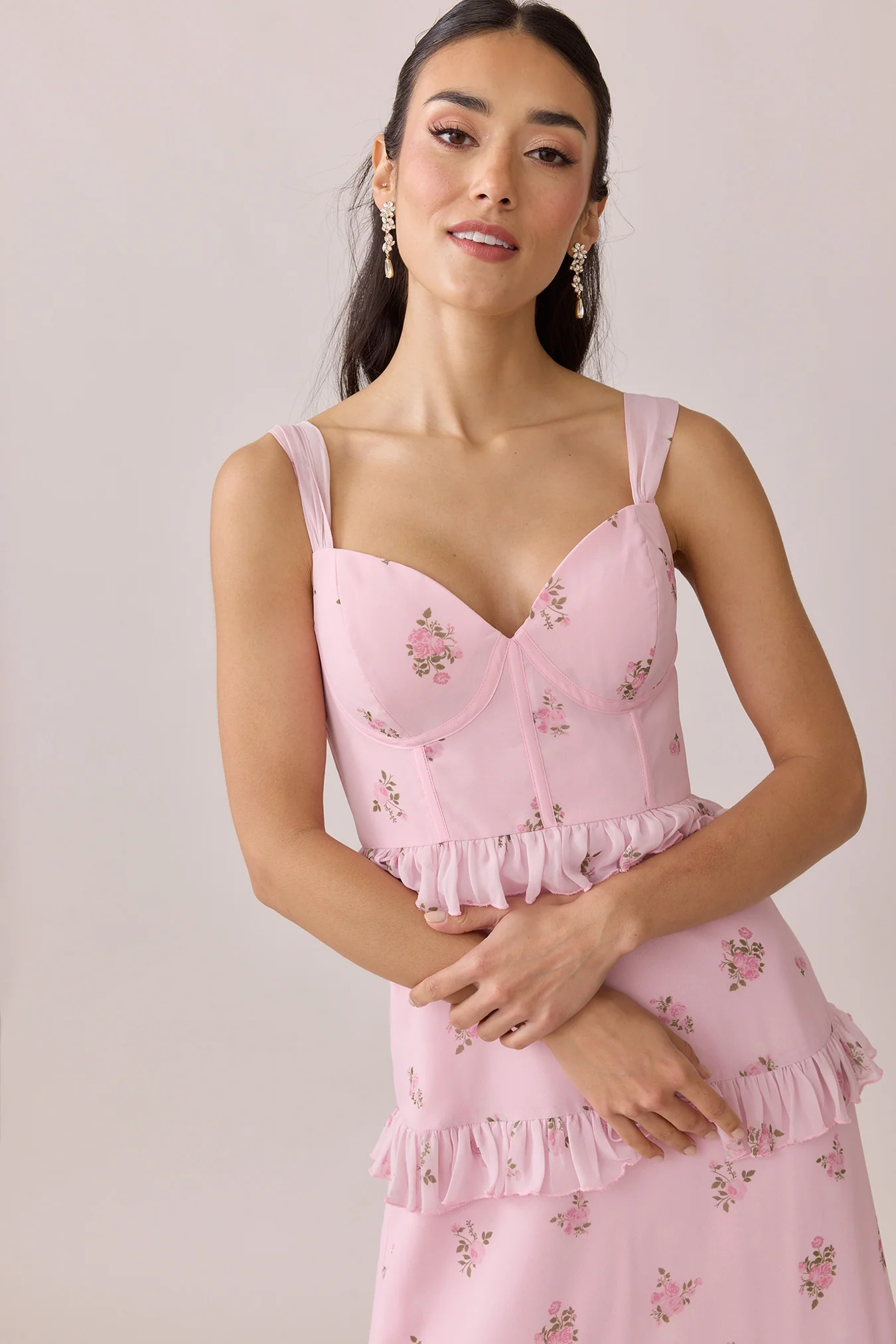 Sloane Chiffon Floral Print Dress | Made To Order - Image 5