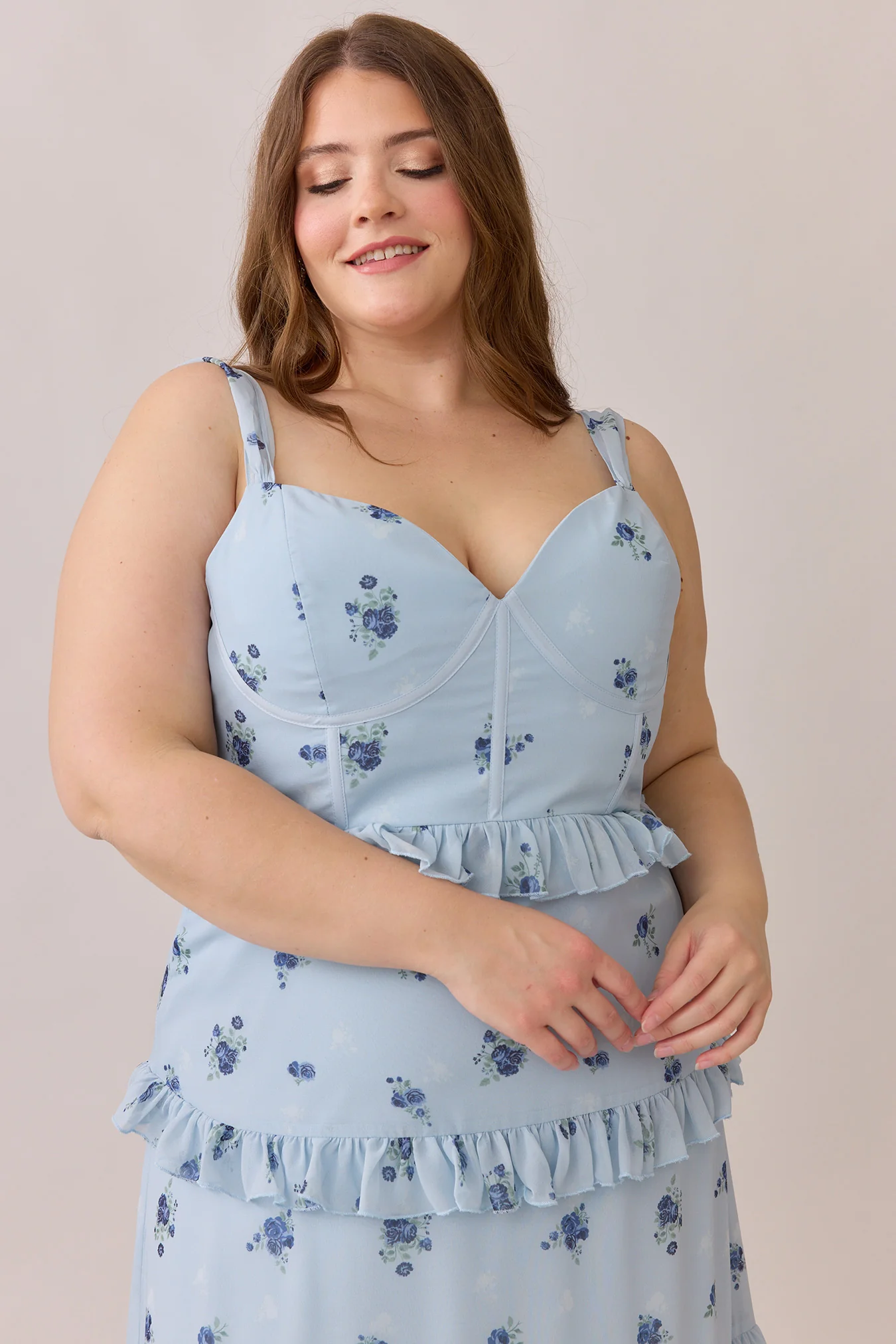 Sloane Chiffon Floral Print Dress | Made To Order - Image 56