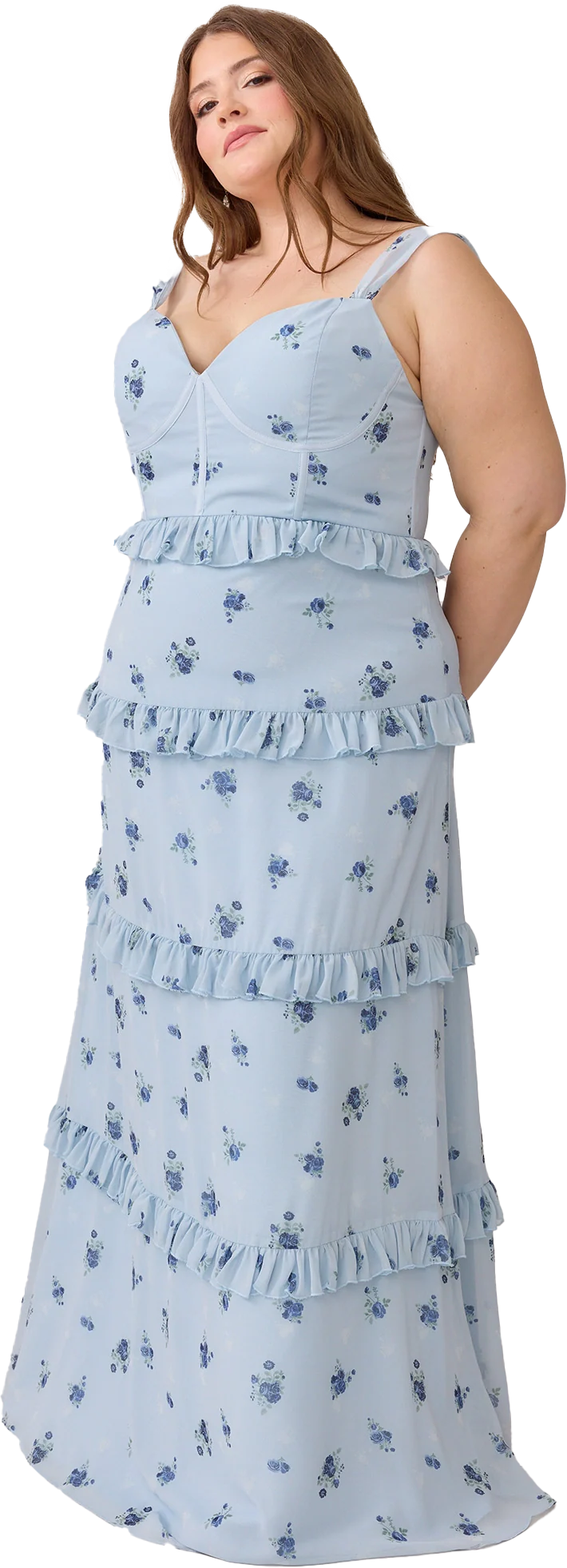 Sloane Chiffon Floral Print Dress | Made To Order - Image 60