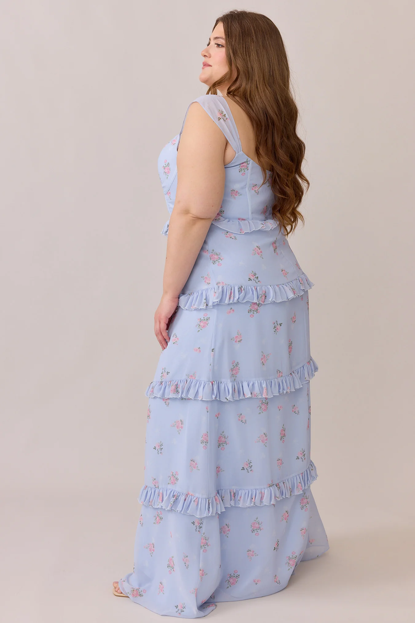 Sloane Chiffon Floral Print Dress | Made To Order - Image 7