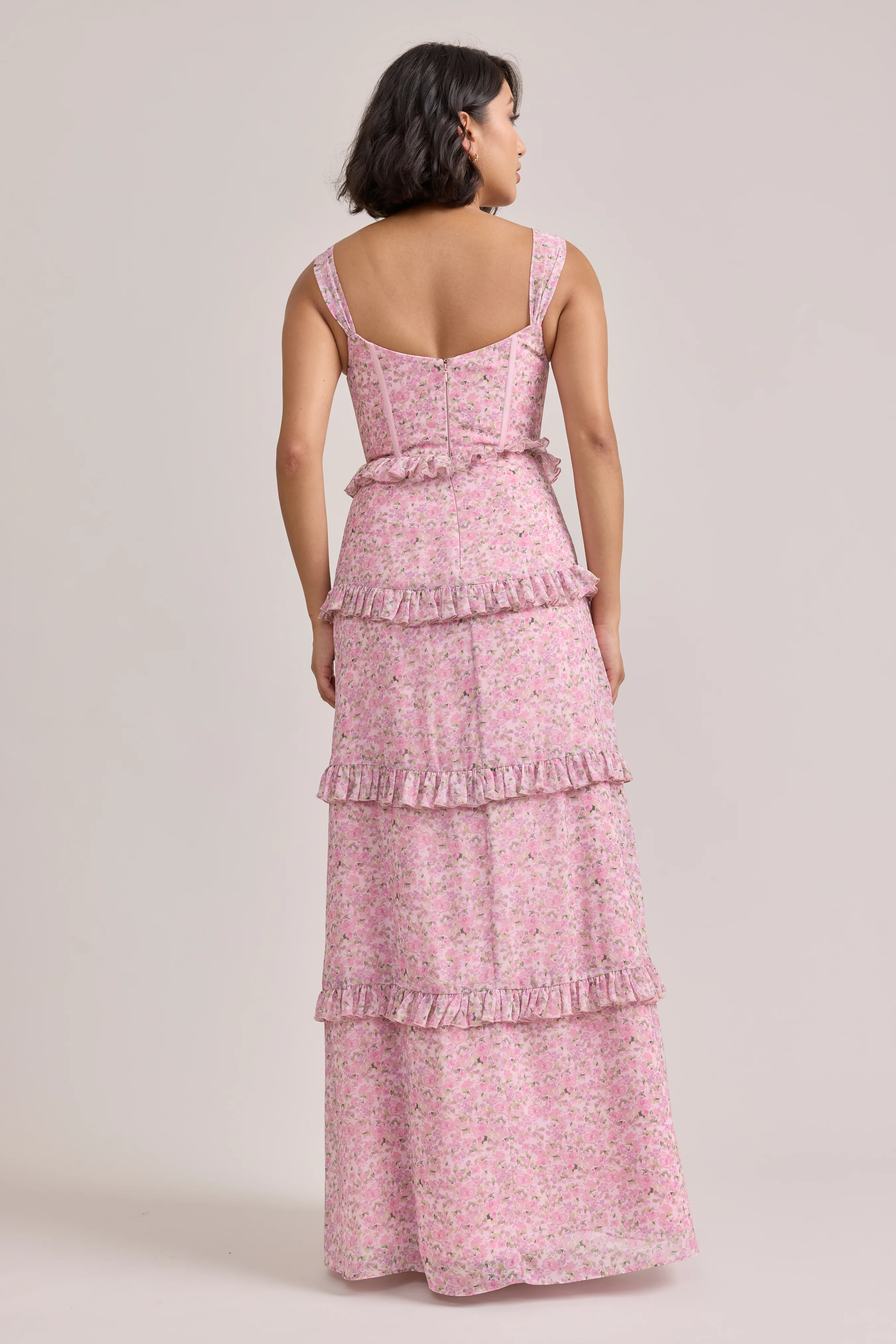 Sloane Chiffon Floral Print Dress | Made To Order - Image 73