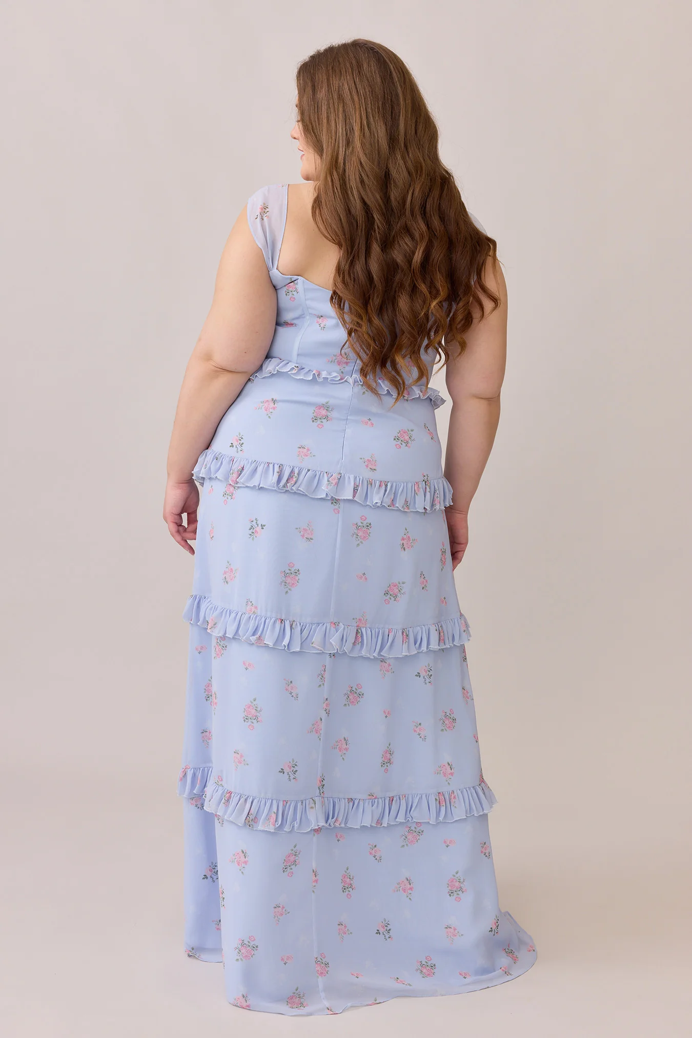 Sloane Chiffon Floral Print Dress | Made To Order - Image 8
