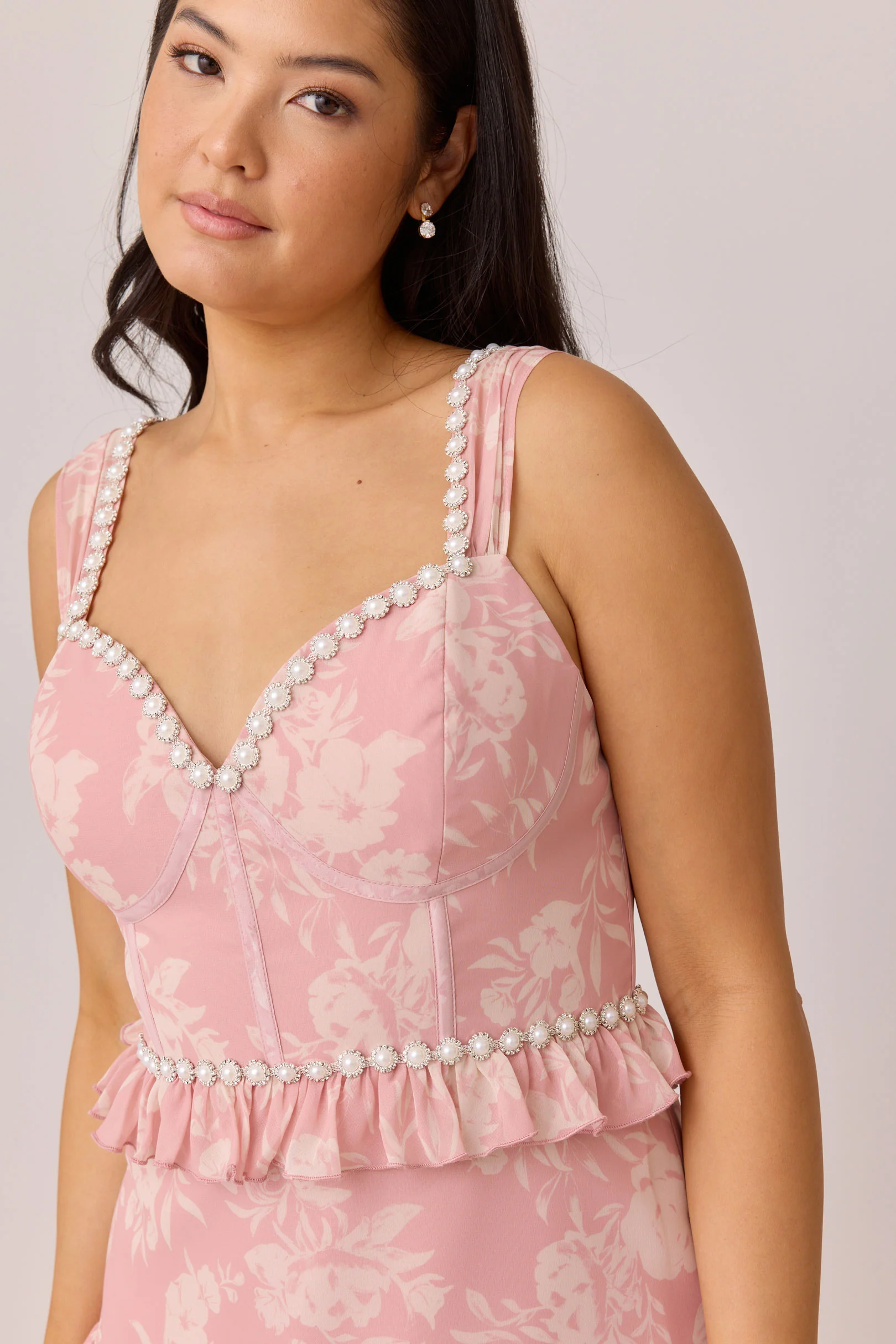 Sloane Luxe Chiffon Floral Print Dress | Made To Order - Image 22
