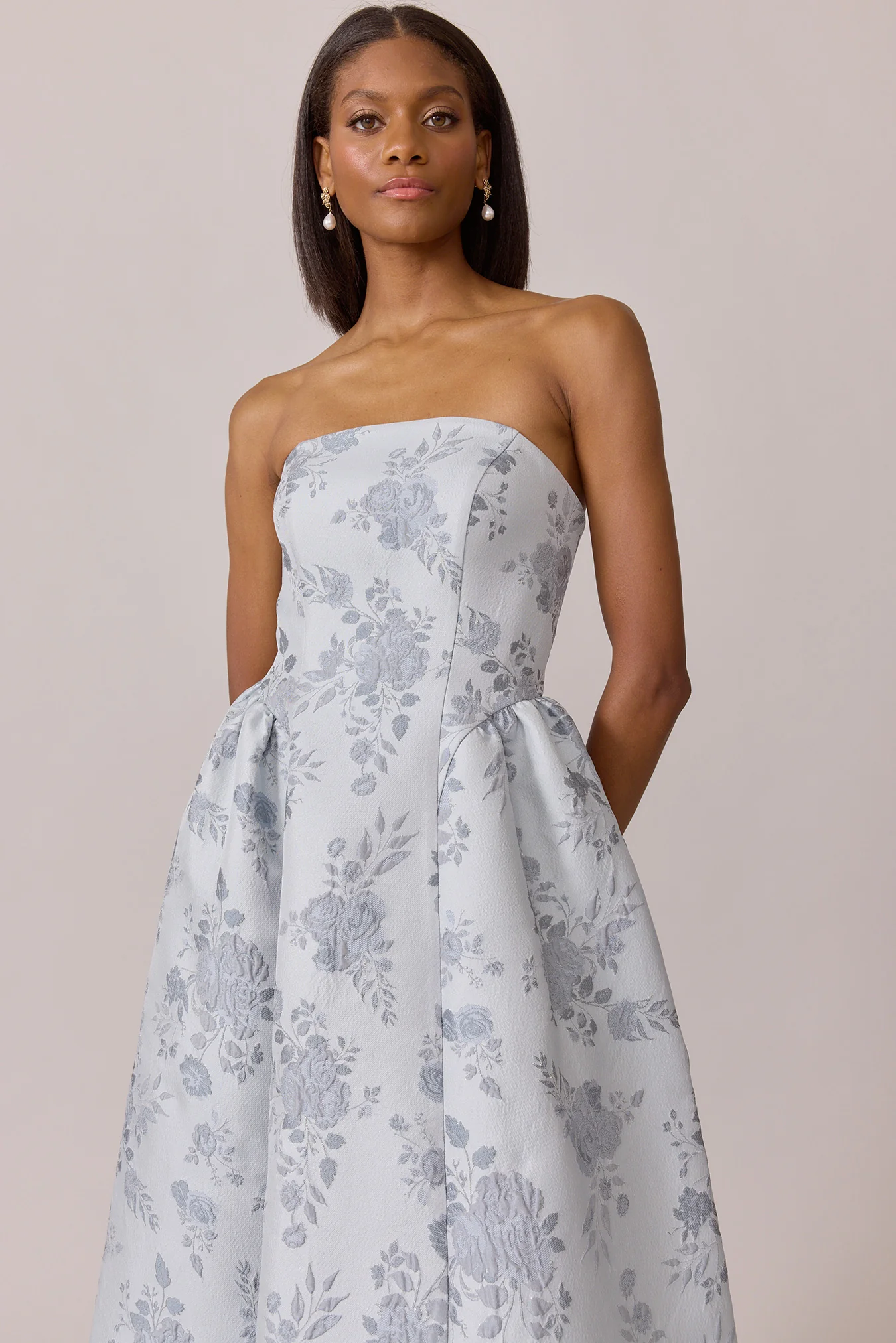 Sofia Jacquard Dress | Made To Order - Image 25
