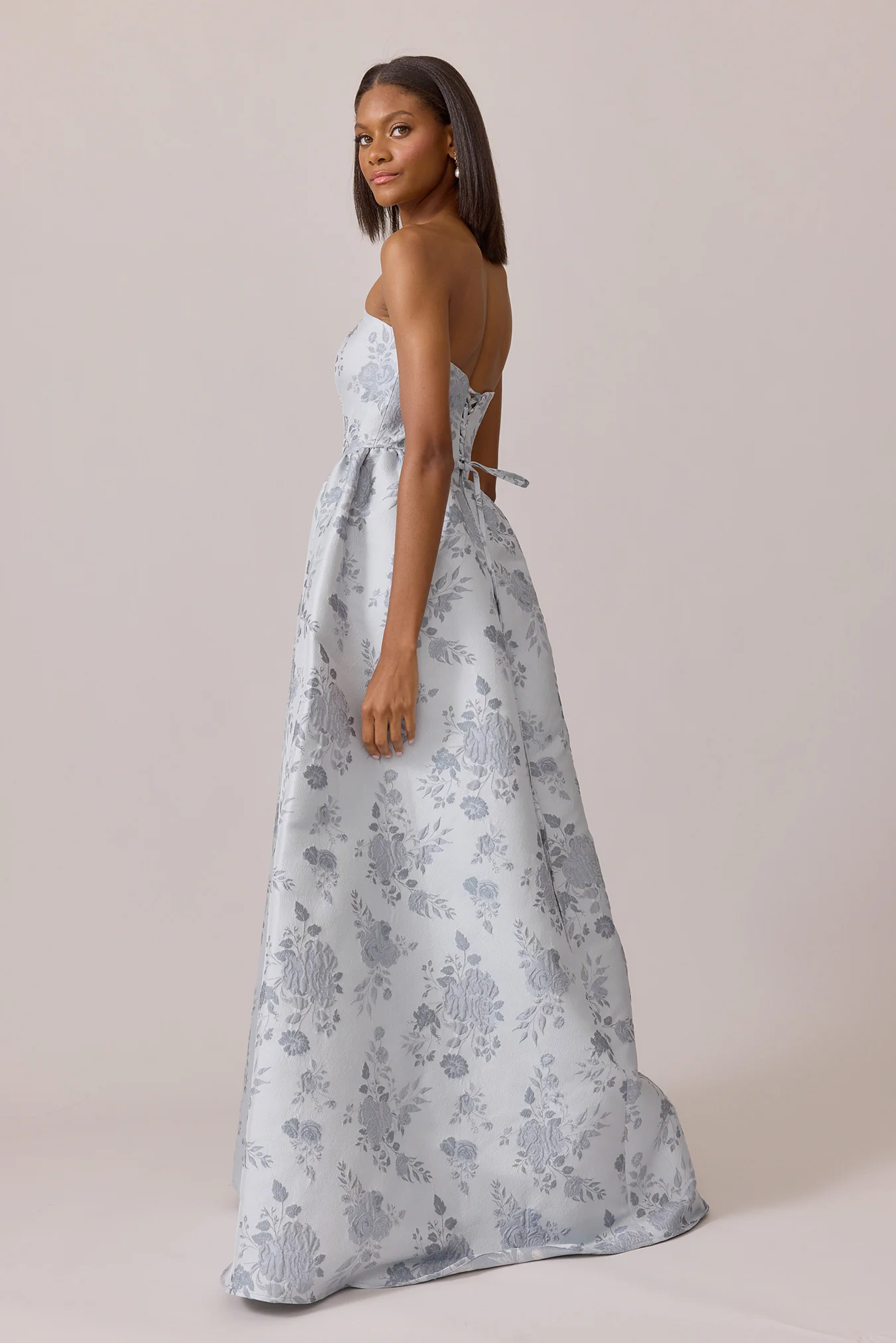 Sofia Jacquard Dress | Made To Order - Image 26