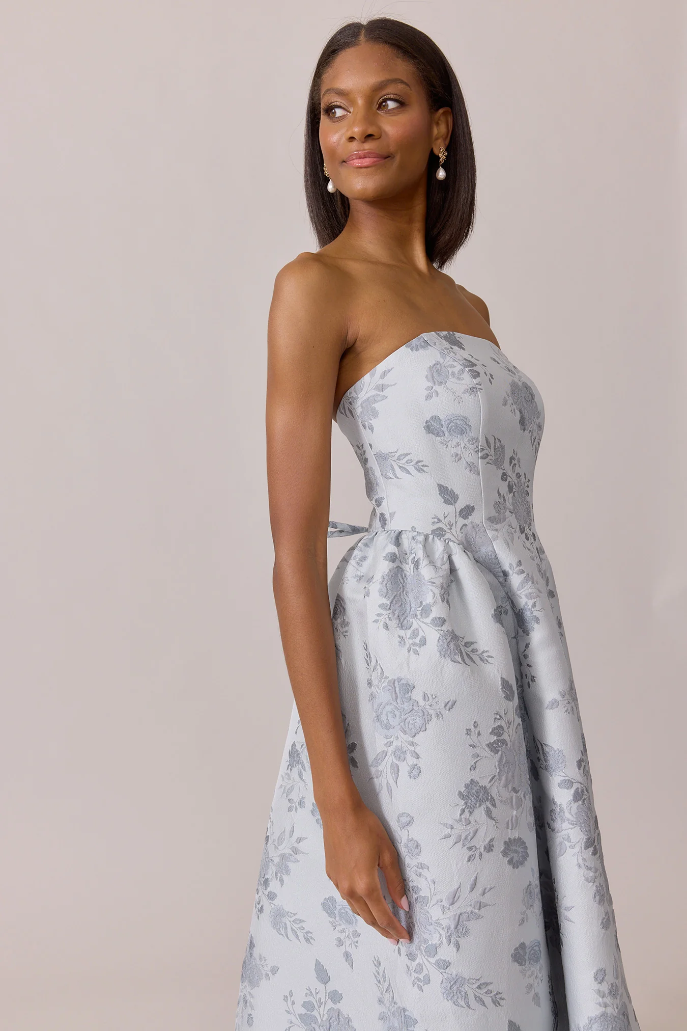 Sofia Jacquard Dress | Made To Order - Image 29