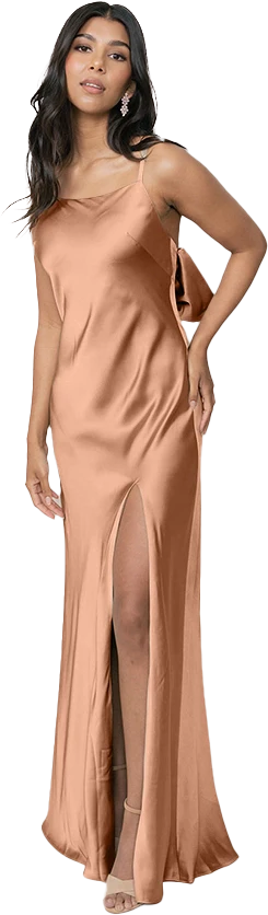 Steph Satin Dress | Made To Order - Image 155