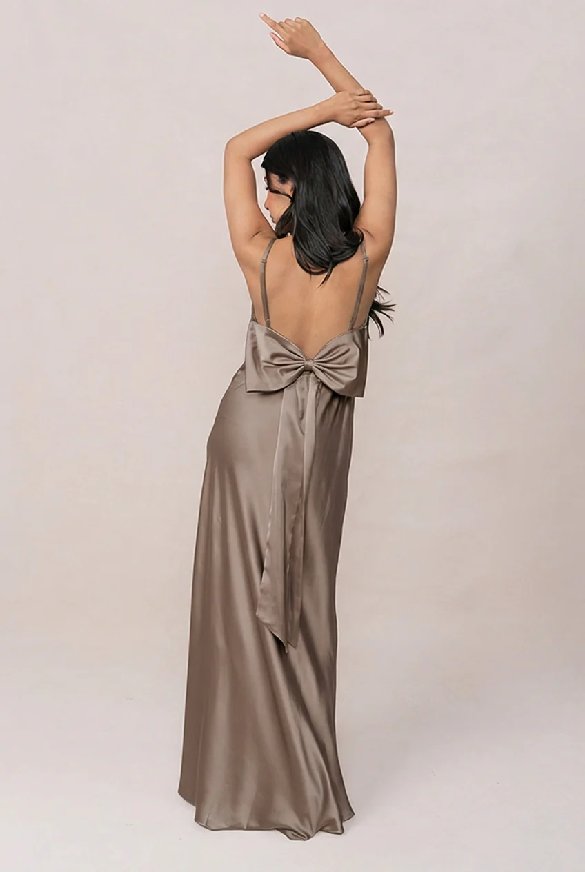 Steph Satin Dress | Made To Order - Image 181